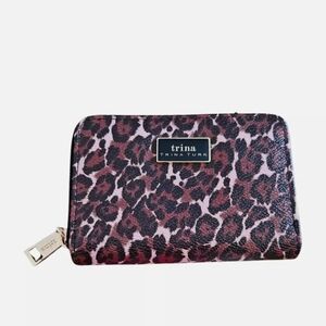 Trina Turk Brown Wallet Sleek Compact Design